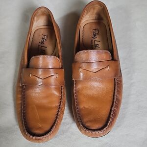 Flog Ltd, Men's Tan Leather Loafers